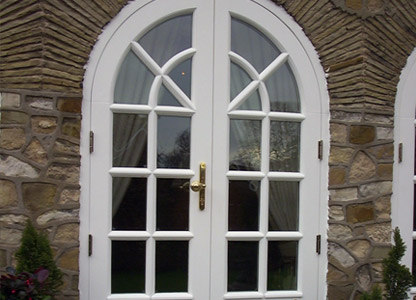 Timber French patio doors