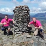 Martyn Wright (right) and colleague on 42 peaks challenge