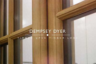 Dempsey Dyer's timber look uPVC window